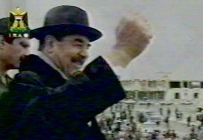 Saddam op de Iraakse TV