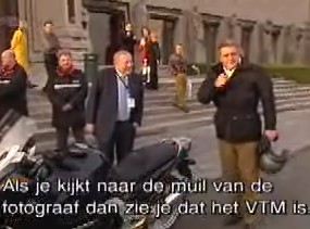 Prins Laurent in het VTM-avondnieuws