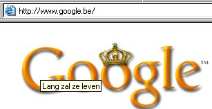 Google.be op Koninginnedag