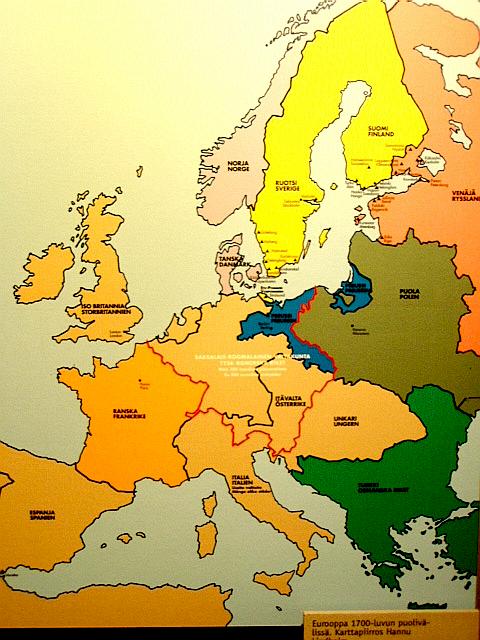 Noord-Europa omstreeks 1700