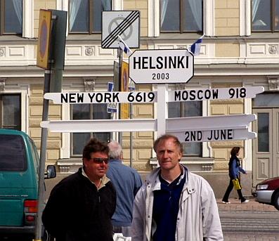 Wegwijzers in Helsinki