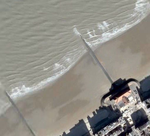 Casino Middelkerke in Google Earth