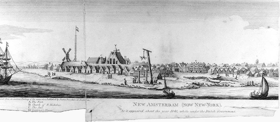 Manhattan omstreeks 1640