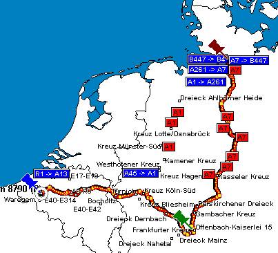 route dag 1