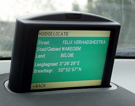 GPS-systeem als optie in een Volvo S80