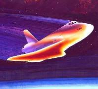 Artist's impression: Space Shuttle re-entry