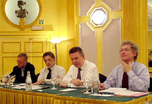 Oscar De Wandel, Jos Bouveroux, Karel De Gucht, Clair Ysebaert