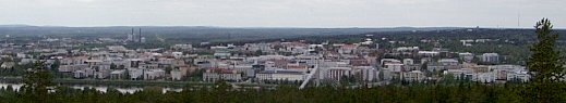 Uitzicht op Rovaniemi