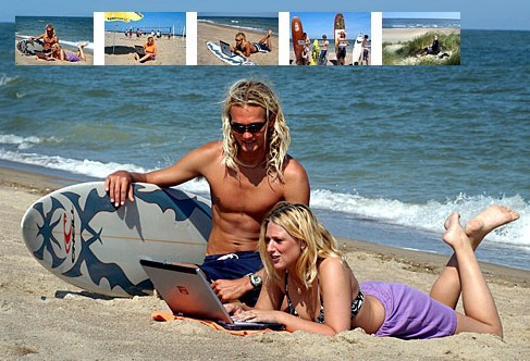 Surfen aan het strand dank zij de hotspots van Telenet?